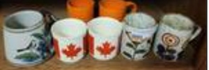 lot 1516 image: LOT OF COFFEE CUPS AS SHOWN.