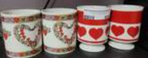 lot 1518 image: LOT OF COFFEE CUPS AS SHOWN.