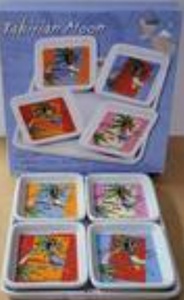 lot 1532 image: 2 SETS OF TAHITIAN MOON PORCELAIN CONDIMENT DISHES. ONE IN BOX.