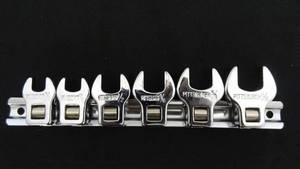 lot 10 image: Pittsburgh 38 Drive Crowfoot Wrench Set - 6 Piece (38, 716, 12, 916, 58, 1116