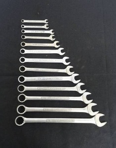 lot 35 image: Lot of 13 Craftsman Wrenches - Made in USA