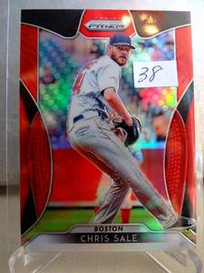 lot 38 image: Chris Sale 2019 Prizm Red Prizm Card #31
