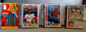 lot 42 image: 1984 Topps Baseball Rack Pack - Find a Darryl Strawberry Rookie