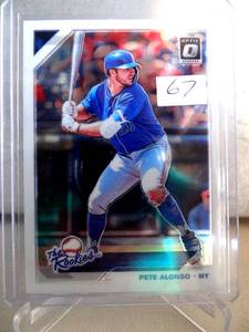 lot 67 image: 2019 Donruss Optic Pete Alonso ROOKIE card The Rookies #TR-14 New York Mets