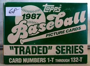 lot 68 image: 1987 Topps Traded Complete Factory Set Greg Maddux Rookie