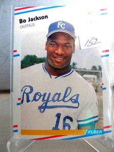 lot 152 image: 1988 Fleer Bo Jackson Kansas City Royals #260