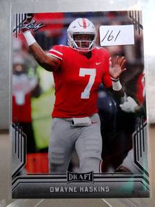 lot 161 image: ROOKIE - DWAYNE HASKINS 2019 LEAF DRAFT ROOKIE CARD #27 REDSKINS RC
