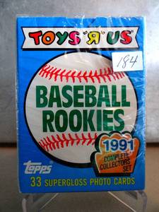lot 184 image: RARE - Topps 1991 Baseball Rookies Complete Box Set SEALED Toys r Us Vintage Cards - LOADED FRANK THOMAS