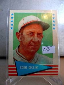 lot 195 image: AMAZING 1961 Fleer Baseball Greats  #16 Eddie Collins - GRADEABLE