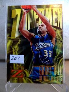 lot 201 image: 1996-97 SkyBox Z-Force Basketball #175 Grant Hill Zupermen