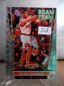 lot 208 image: 1992-93 Topps Stadium Club Basketball Beam Team #12 Kevin Johnson