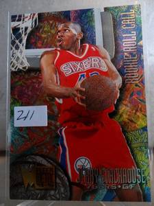 lot 211 image: 1995-96 Fleer Metal Jerry Stackhouse Rookie Roll Call #R8