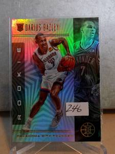 lot 246 image: ROOKIE - DARIUS BAZLEY 201920 PANINI ILLUSIONS OKLAHOMA CITY THUNDER 169 ROOKIE RC