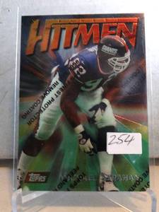 lot 254 image: 1997 TOPPS FINEST HITMEN - MICHAEL STRAHAN #97