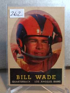 lot 262 image: VINTAGE 1958 Topps Set Break # 38 Bill Wade EX-EXMINT
