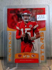 lot 272 image: 2019 Score Fantasy Stars #1 Patrick Mahomes II CHIEFS CARD BK$12.50