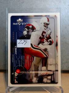 lot 279 image: ROOKIE - 1999 UD MVP Edgerrin James RC #206