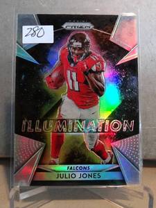 lot 280 image: Julio Jones 2018 Prizm Illumination Silver Prizm Atlanta Falcons #4