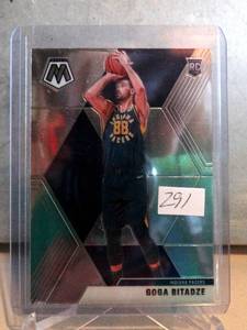 lot 291 image: ROOKIE - 2019-20 Panini Mosaic RC Goga Bitadze #225 PACERS ROOKIE CARD
