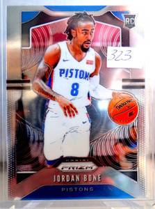 lot 323 image: ROOKIE - 201920 Panini Prizm Jordan Bone Rookie Rc Base Detorit Pistons #291 Tennessee