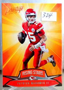 lot 324 image: 2019 Panini Prestige Rising Stars Patrick Mahomes II Chiefs