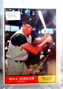 lot 335 image: Vintage 1961 Topps #70 Bill Virdon - Pittsburgh Pirates