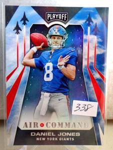 lot 338 image: Daniel Jones 2019 Panini Playoff Air Command ROOKIE New York Giants