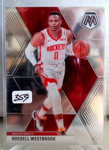 lot 359 image: Russell Westbrook #134 Base Mosaic Panini Basketball Card