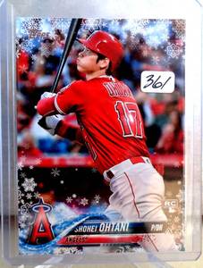 lot 361 image: HOT ROOKIE - 2018 Topps Holiday Mega SHOHEI OHTANI Rookie RC Los Angeles Angels