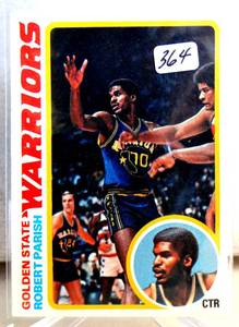 lot 364 image: VINTAGE 1978 TOPPS BASKETBALL #86 ROBERT PARISH GS WARRIORS BOSTON CELTICS