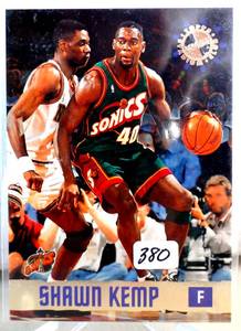 lot 380 image: TOPPS STADIUM CLUB MEMBERS ONLY - SHAWN KEMP SEATTLE SUPERSONICS