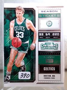 lot 390 image: 2018-19 Panini Contenders Draft Picks #39 Larry Bird HOF