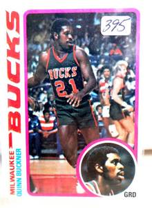 lot 395 image: VINTAGE Quinn Buckner Milwaukee Bucks NBA 1978-79 Topps Basketball Card
