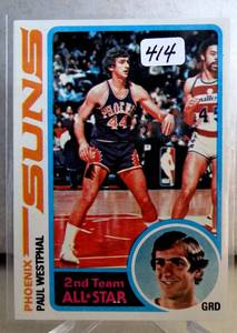 lot 414 image: VINTAGE Paul Westphal Suns 2nd Team All Star 1978-79 Topps Basketball Card