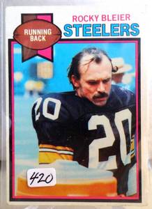 lot 420 image: VINTAGE 1979 TOPPS ROCKY BLIER #522