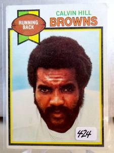 lot 424 image: VINTAGE 1979 Topps Football Calvin Hill #399  Cleveland Browns
