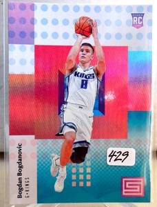 lot 429 image: ROOKIE - 2017-18 Status Bogdan Bogdanovic Kings #115 NBA Rookie RC