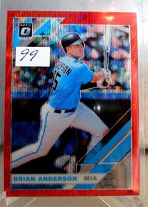 lot 99 image: 2019 Donruss Optic Red Wave #173 Brian Anderson