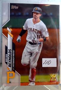 lot 110 image: 2020 Topps Opening Day Bryan Reynolds Card Lot #77 Pittsburgh Pirates