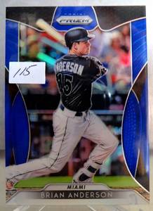 lot 115 image: 2019 Panini Prizm Blue Prizm #190 BRIAN ANDERSON