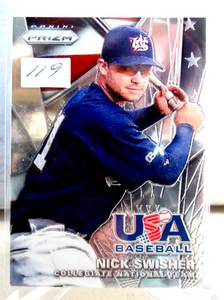 lot 119 image: Nick Swisher 2015 Prizm USA Baseball #6