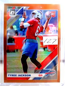 lot 127 image: ROOKIE - 2019 Panini Donruss Optic #133 Tyree Jackson BRONZE