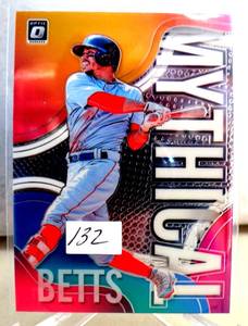 lot 132 image: Mookie Betts Optic 2019 Donruss Baseball Optic Mythical Los Angeles Dodgers