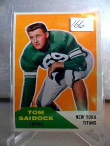 lot 166 image: VINTAGE 1960 Fleer #64 Tom Saidock VGEX