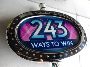 lot 42 image: Collectible Slot Machine Sign