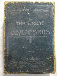 lot 12 image: Vintage,1910-The Great Composers- Musical Card Game