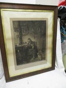 lot 30 image: Vintage Print-The Old STRAD By Lionel J. Cowen.