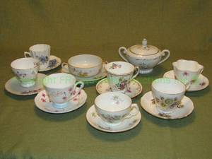 lot 102 image: Fine bone China made in England various brands