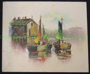 lot 109 image: Thil Prentice signed nautical theme original oil painting on canvas