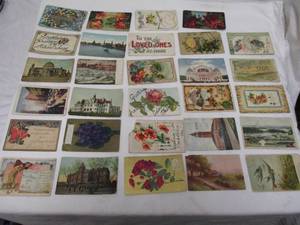 lot 54 image: Vintage-Early 1900s Post Cards